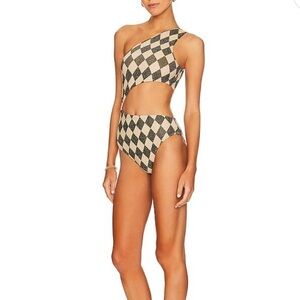 NWT BEACH RIOT Celine One Piece in Diamond Shine
